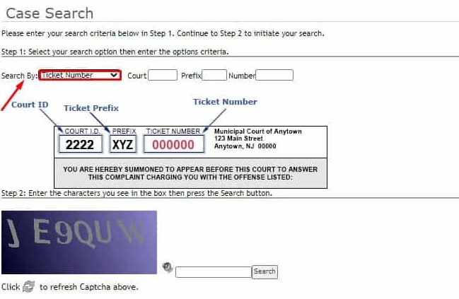 NJMCDirect-ticket-number