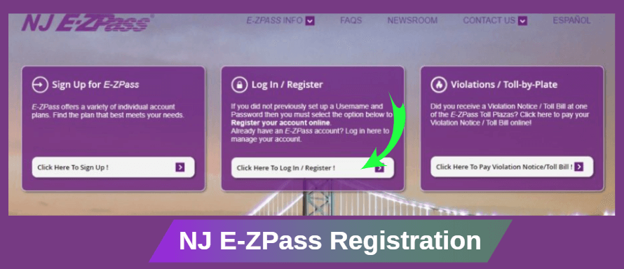 NJ E-ZPass Registration